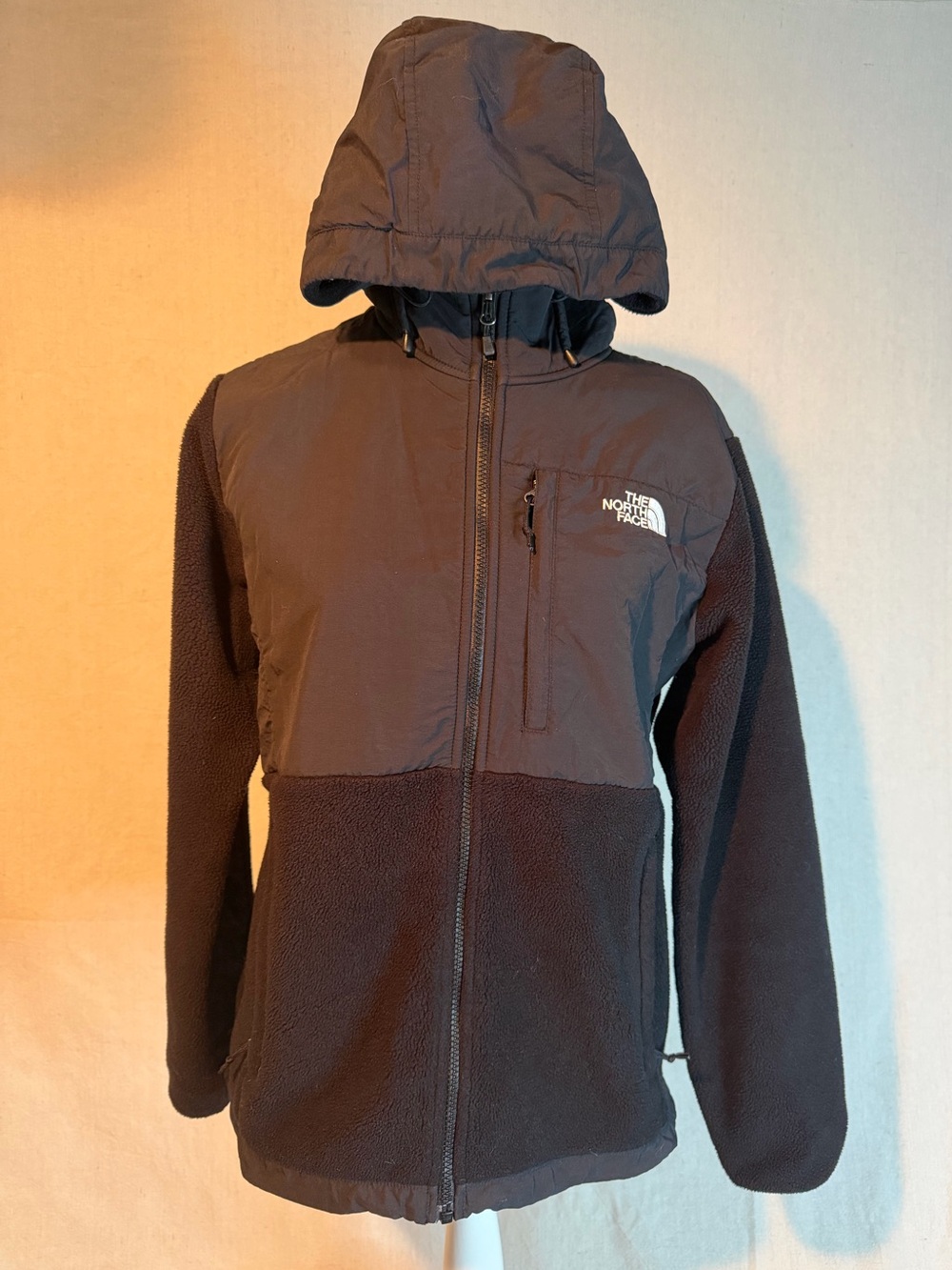 The North Face Women’s Retro Denali Black Fleece Zip Hoodie Jacket Size L